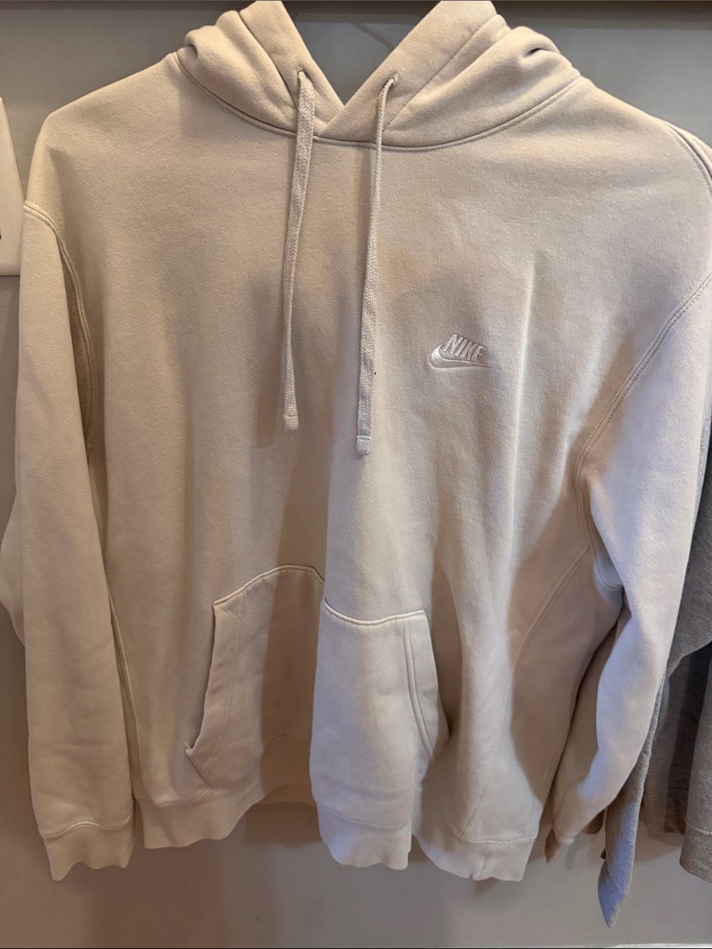 Nike Men's Light Beige Pullover Hoodie